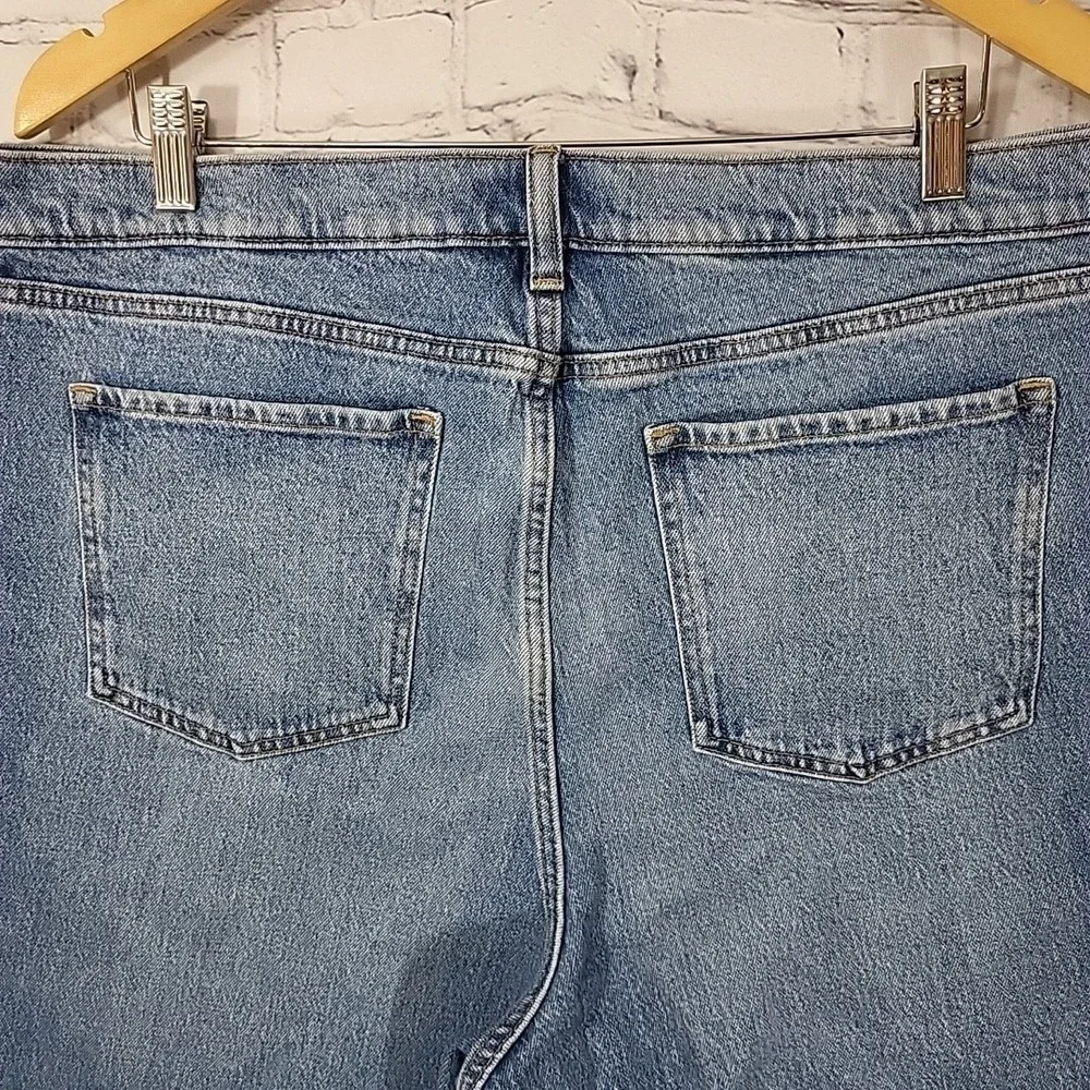Banana Republic Shorts Mens 34 Blue Denim Cut Off Jorts Raw Hem Straight Casual‎